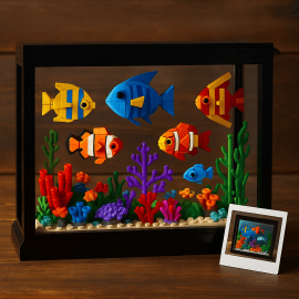 LEGO brengt een tropisch aquarium tot leven – zonder water LEGO brengt een tropisch aquarium tot leven – zonder water
