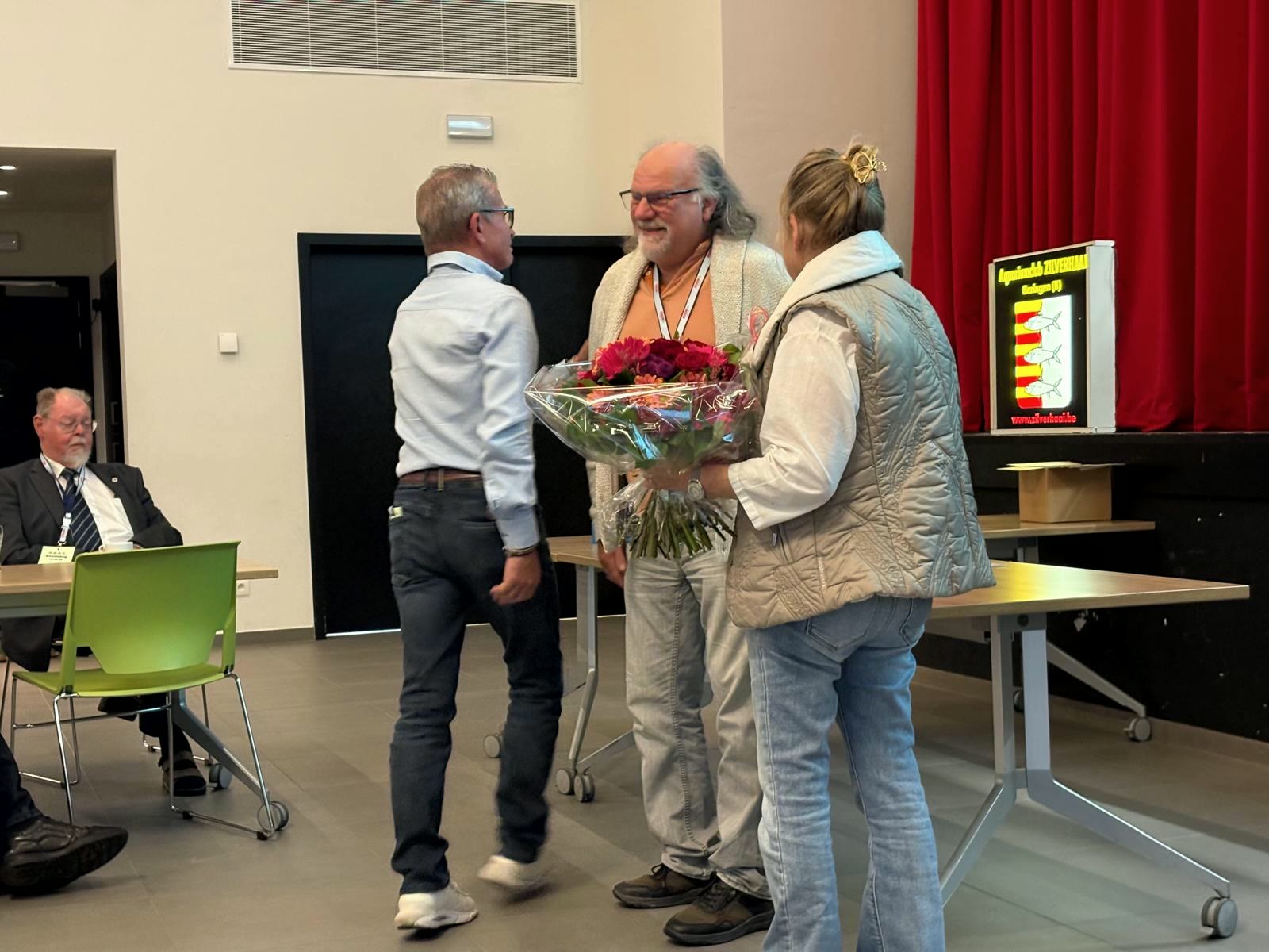 Bloemen voor Eddy en Diane Selderslaghs