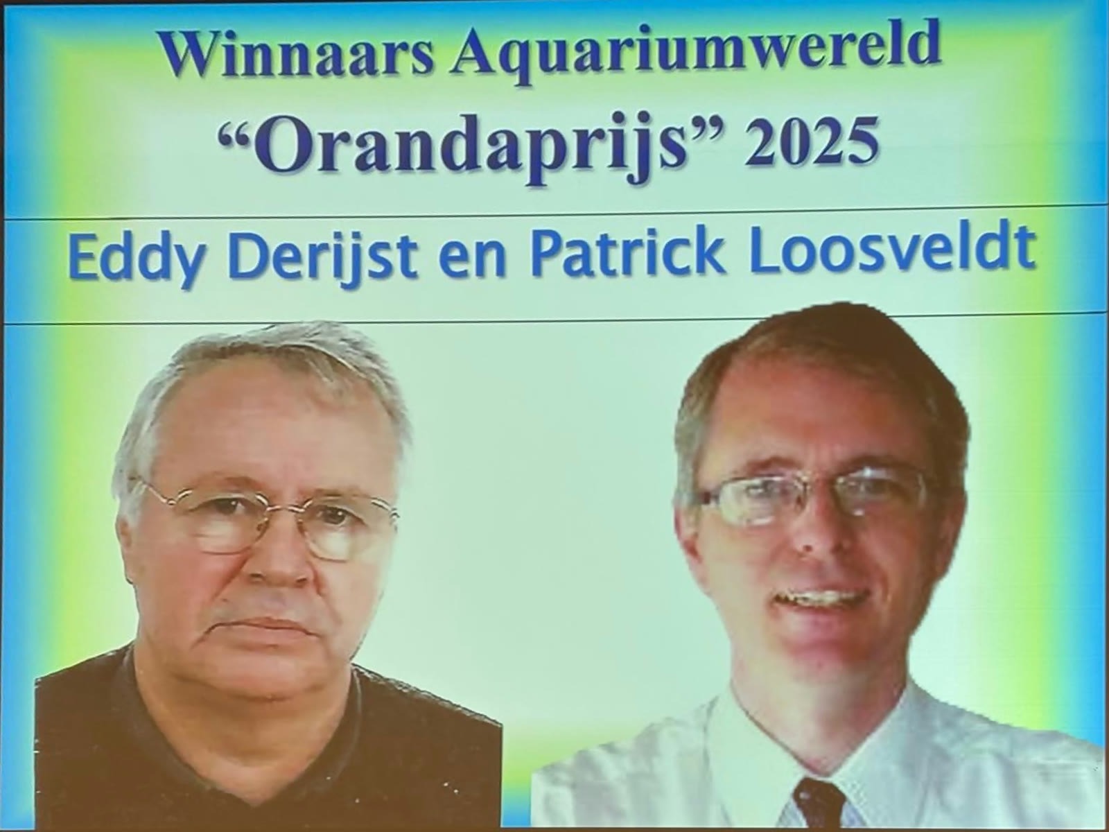 De Orandaprijs 2025 voor Eddy Derijst en Patrick Loosveldt